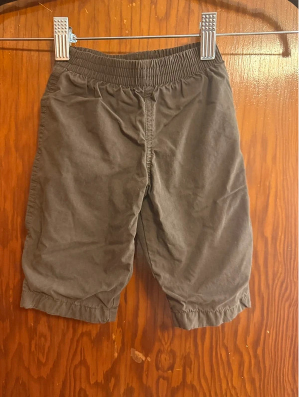 Miniwear Baby Lightweight Pants 6–9 Months Brown Pull On Elastic Waist